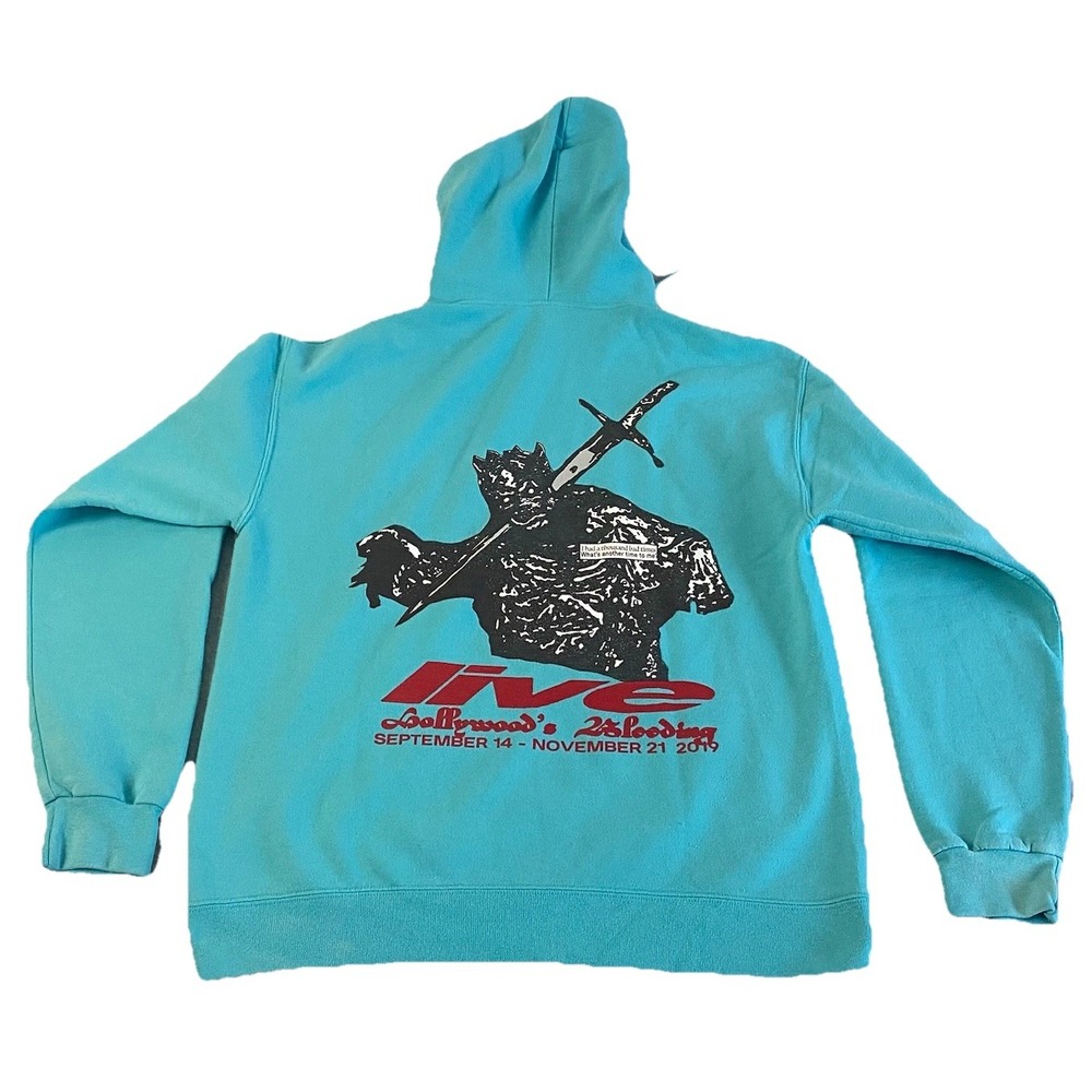 Post Malone Hoodie Adult Medium Sweatshirt Hollywoods Bleeding 2019 Tour Concert